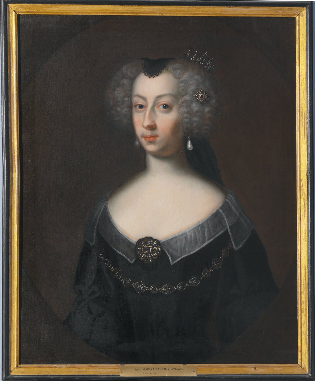 Maria Eleonora, 1599-1655, rainha da Suécia, princesa de Brandemburgo de David von Krafft