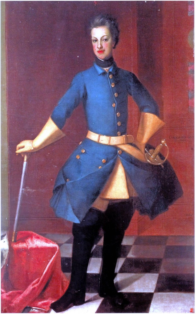 Retrato de Carlos Frederico de Holstein-Gottorp (1700-1739) de David von Krafft
