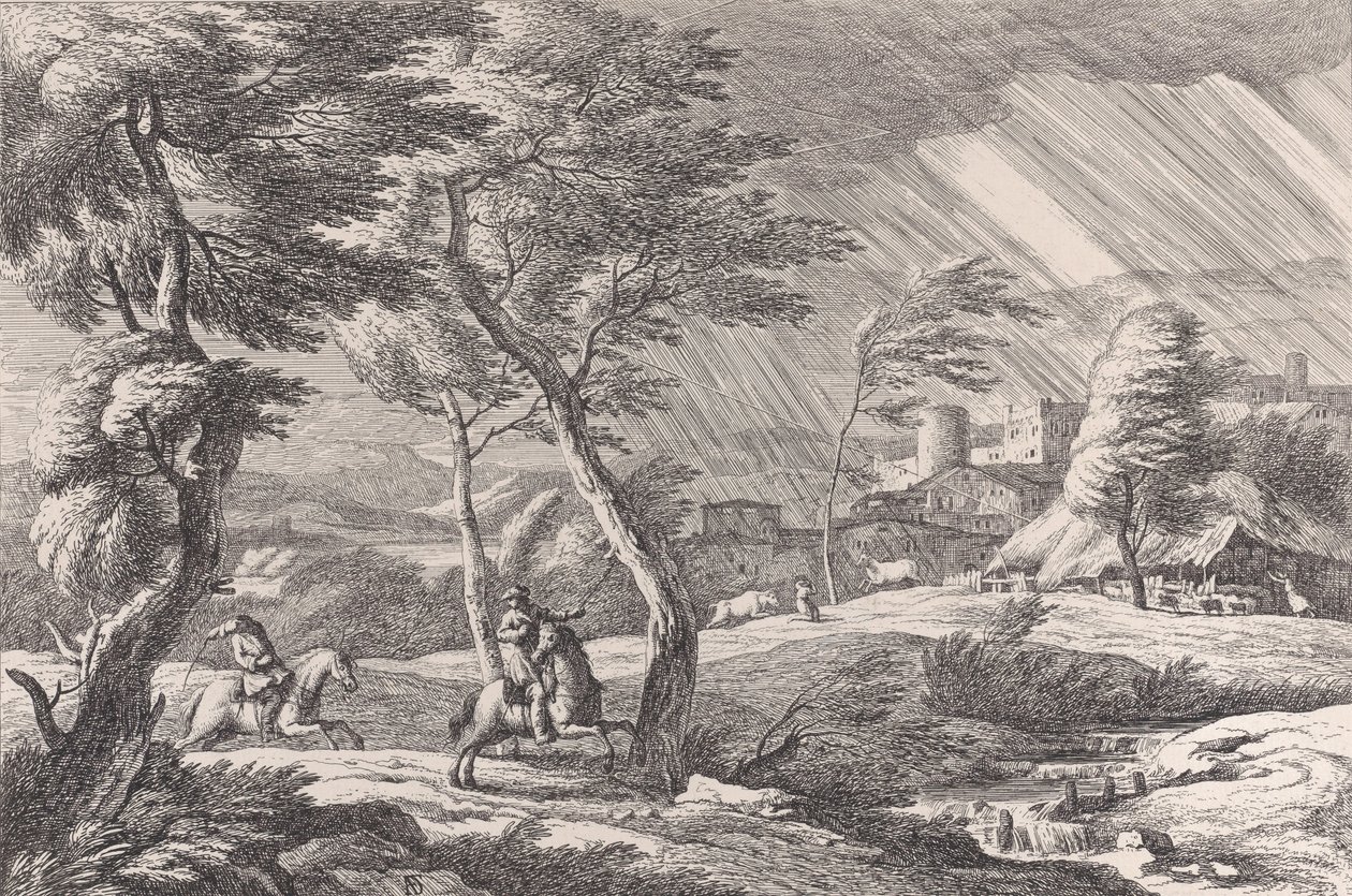 Placa 6: a Tempestade, 1743. de Davide Antonio Fossati