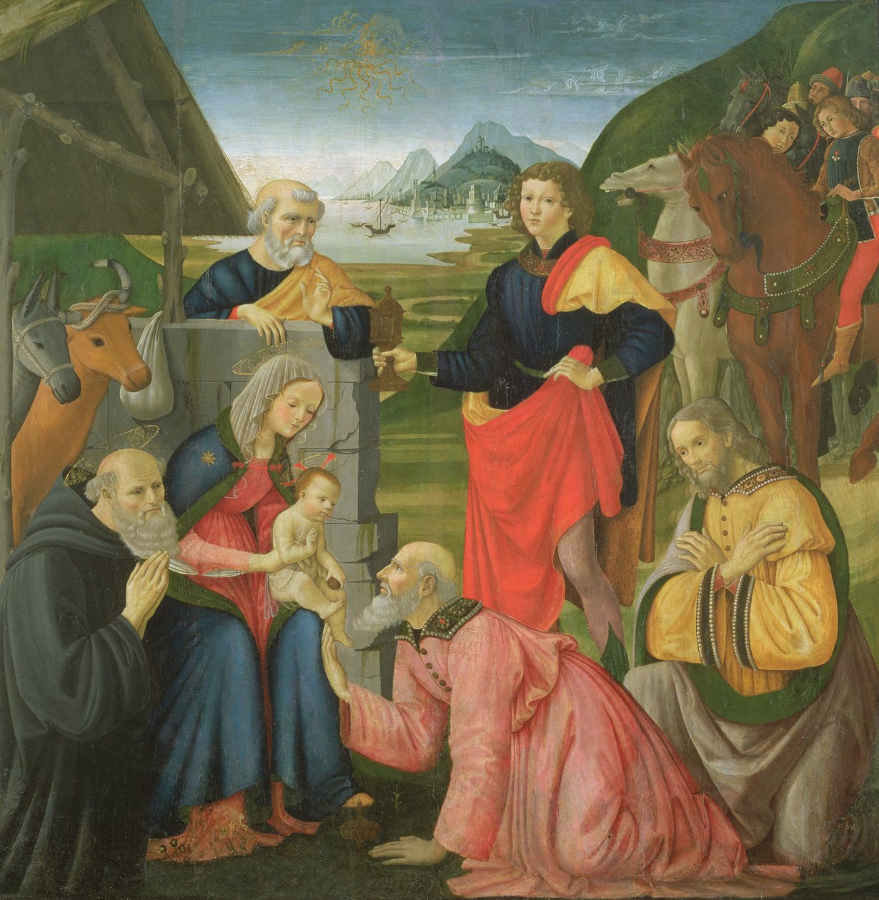 A Adoração dos Magos de Davide and Domenico  Ghirlandaio