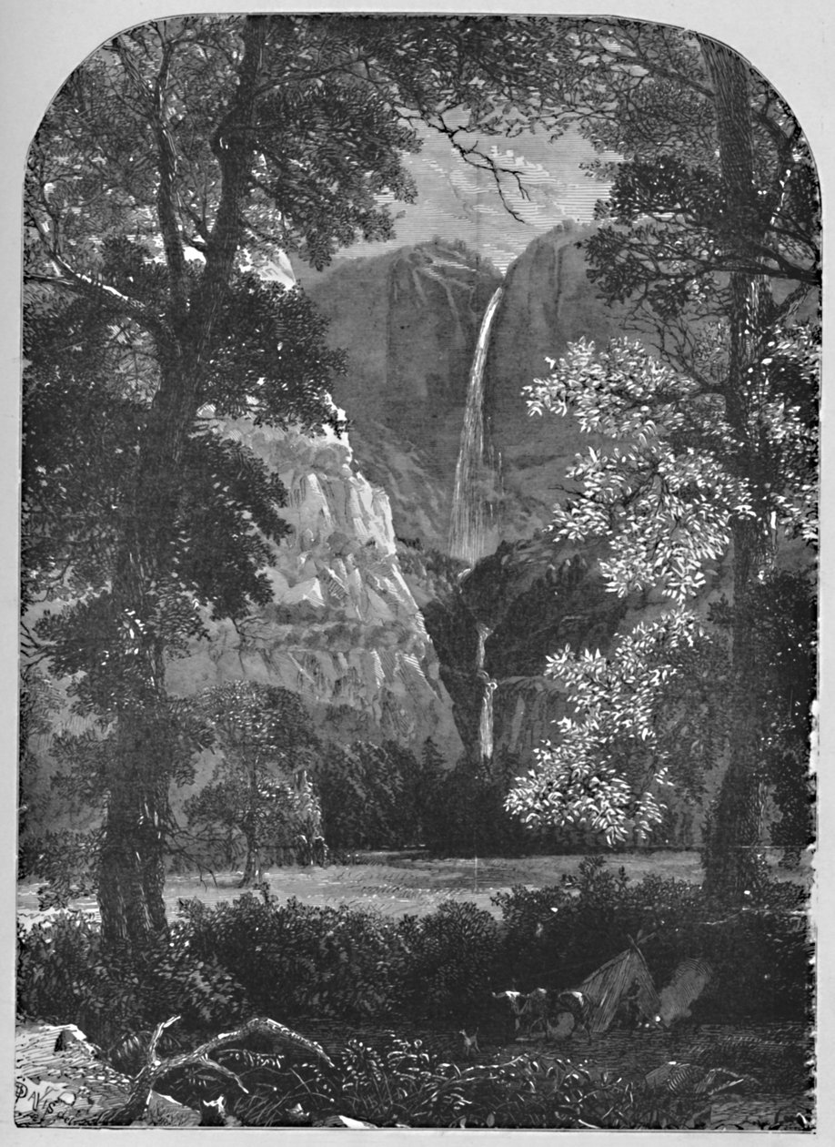 As Cataratas de Yosemite, 1883 de Davis