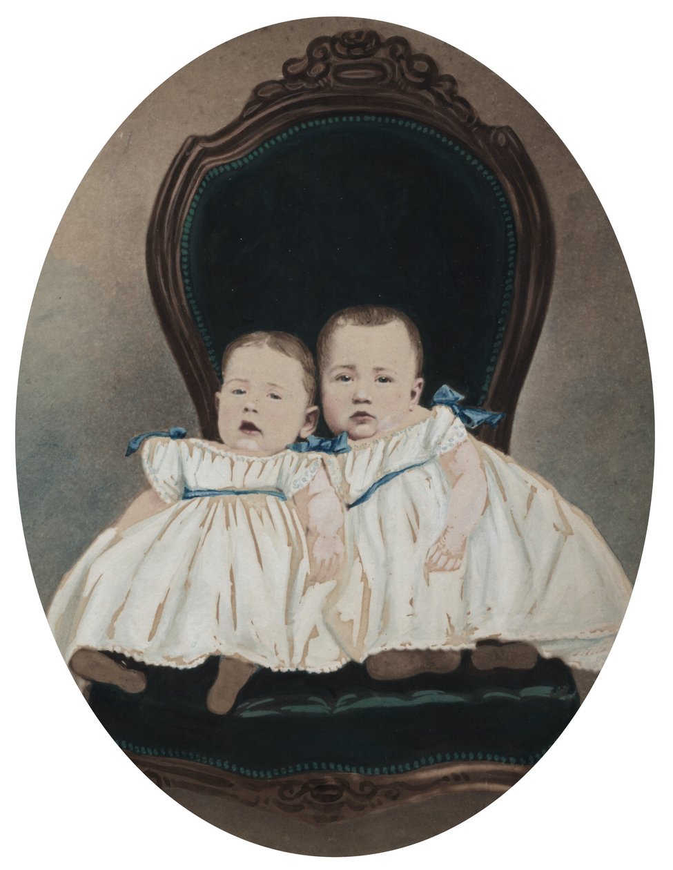 Twin Babies, c. 1870. de Davis Brothers