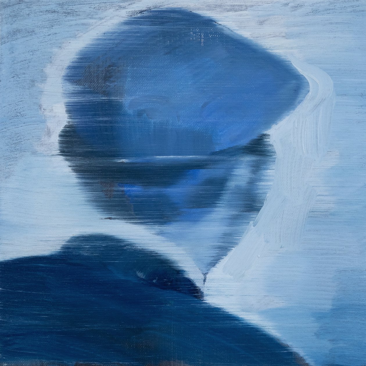 Robert Filliou 6, 2017 (óleo sobre linho) de Davis Lisboa