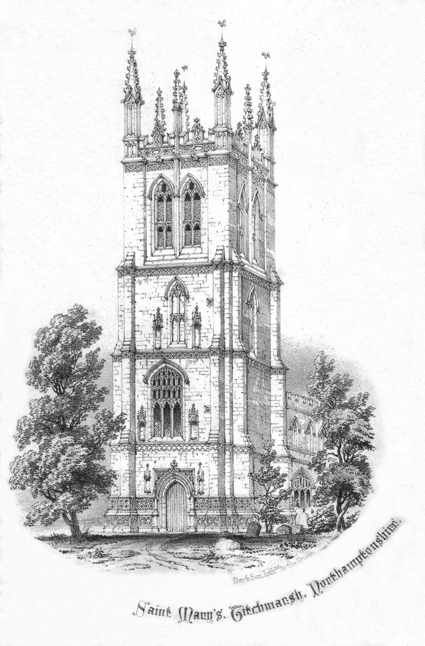 Saint Marys, Titchmarsh. Northamptonshire, c1850s de Day and Son
