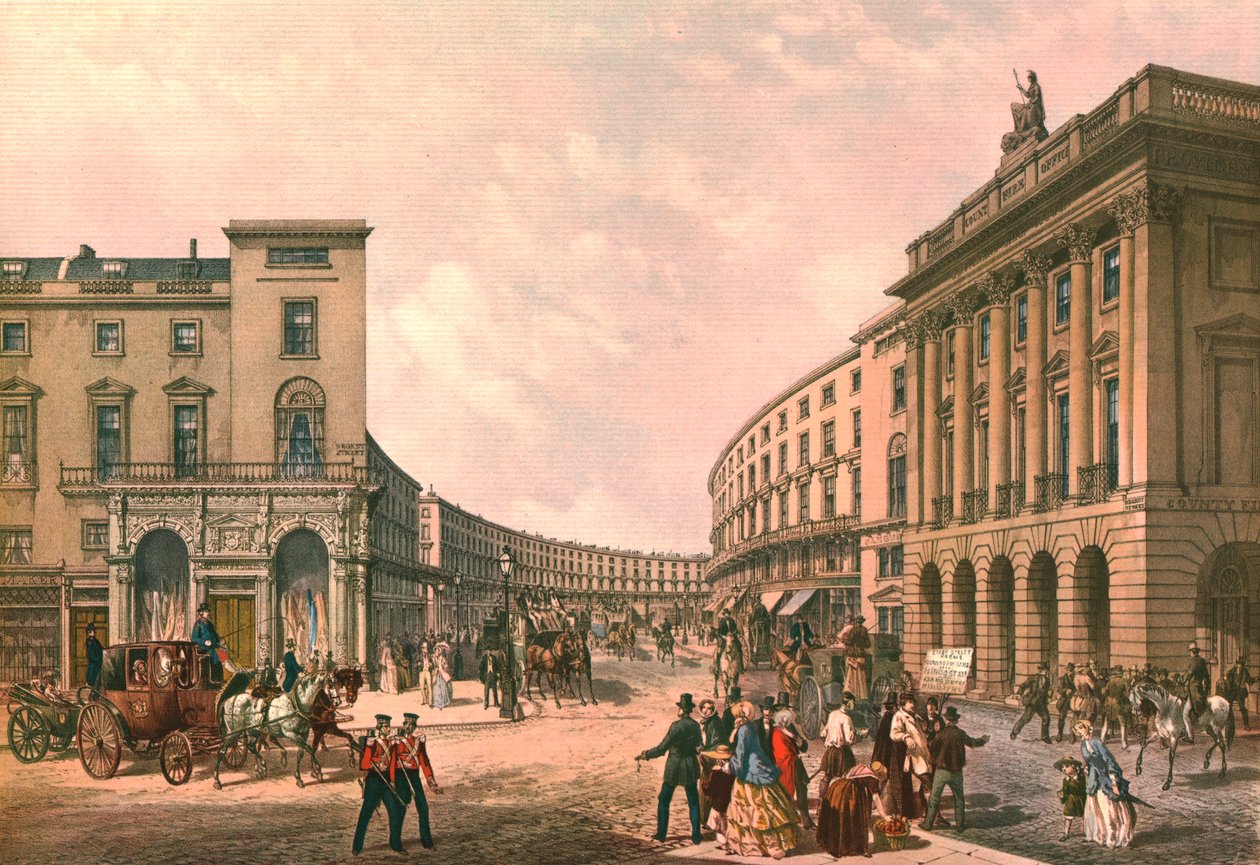 O quadrante, Regent Street, c1852. de Day and Son
