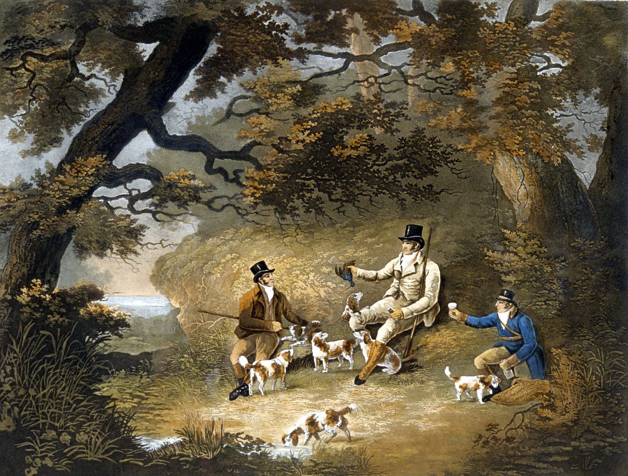 Tiroteio, placa 3, gravado por R.G. Reeve de Dean Snr. (after) Wolstenholme