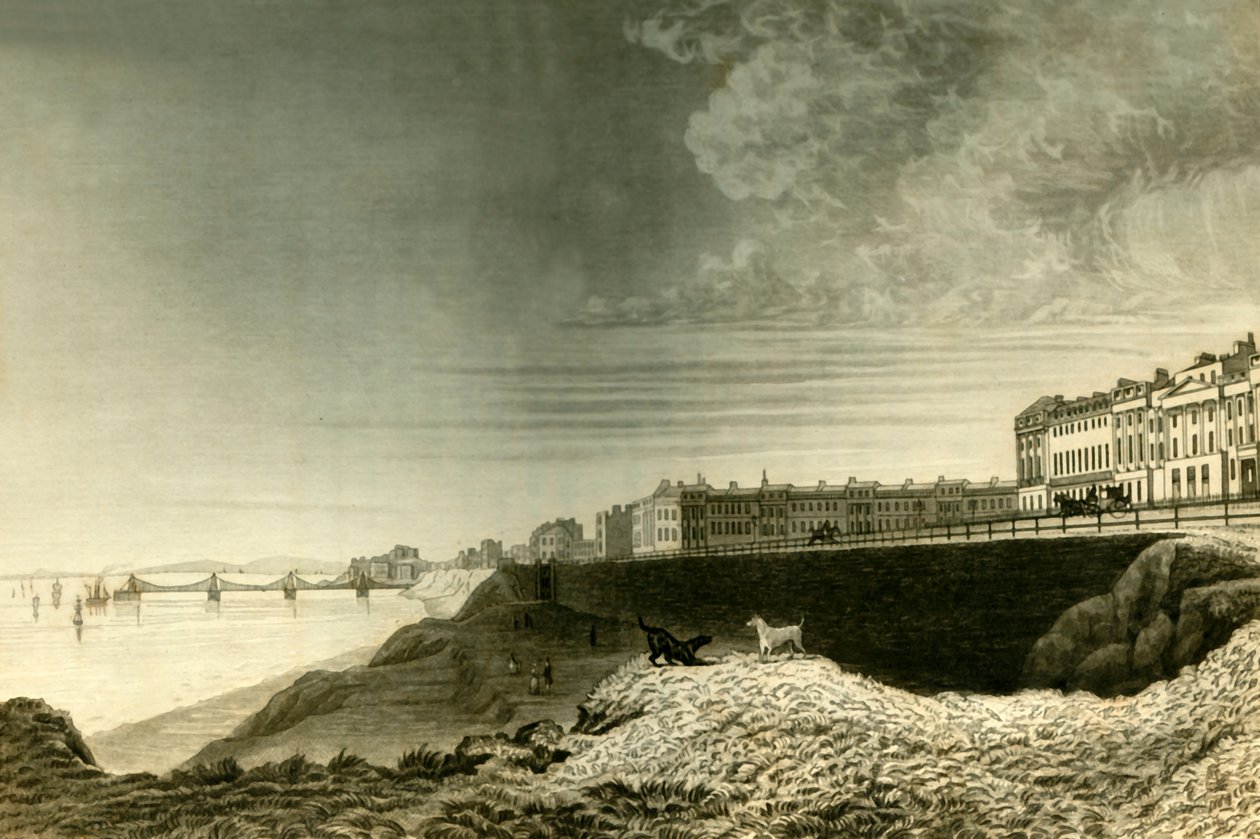 Vista do leste de Brighton da cidade de Kemp, 1835. de Dean Wolstenholme