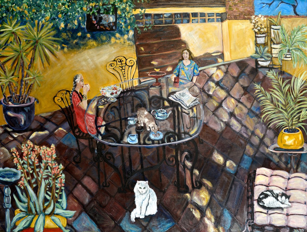 Chateau Wonderland, 2019 (acrílico sobre tela) de Deborah Eve Alastra