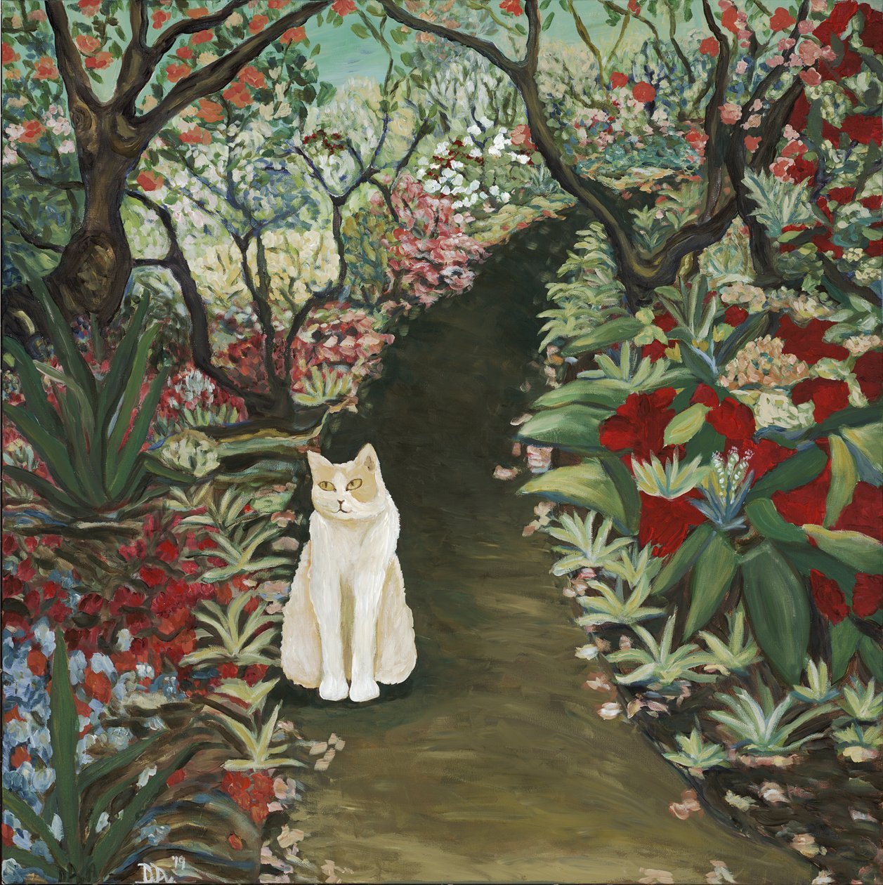 Sonho de jardim, 2019 (acrílico sobre tela) de Deborah Eve Alastra