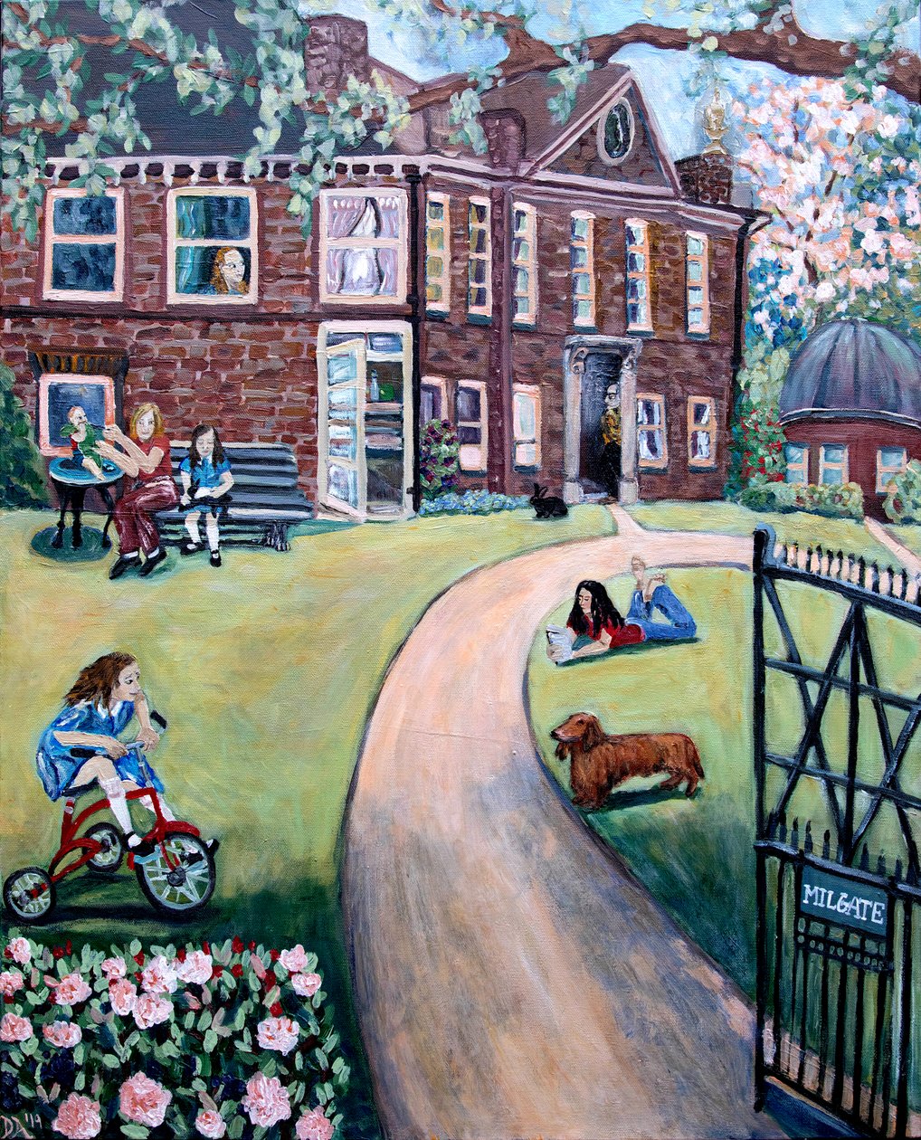 Milgate Park, 2020 (acrílico sobre tela) de Deborah Eve Alastra