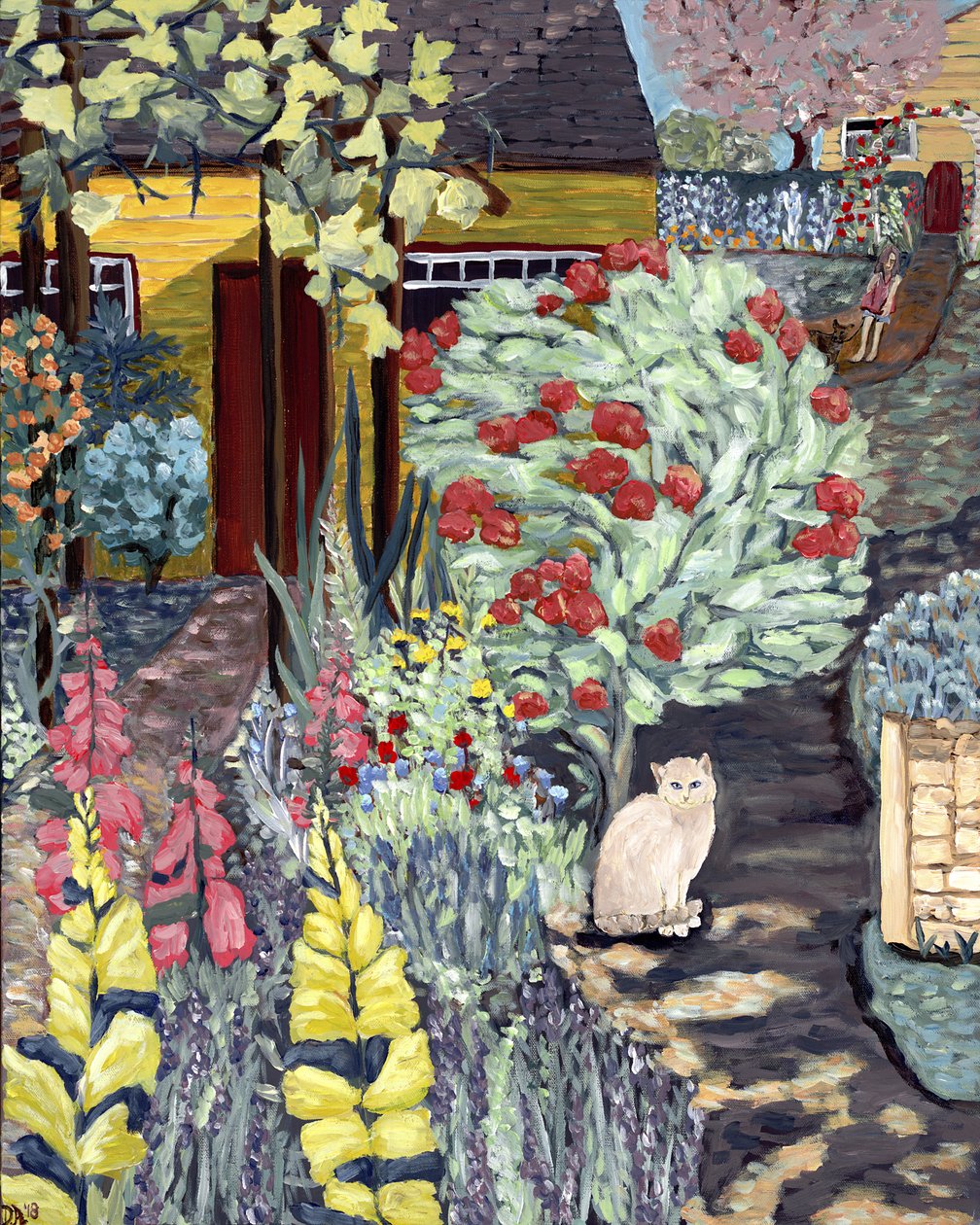 Jardim do Vizinho, 2018 (acrílico sobre tela) de Deborah Eve Alastra