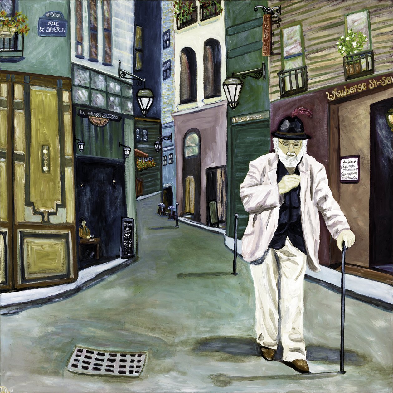 Parisien, 2018 (acrílico sobre tela) de Deborah Eve Alastra
