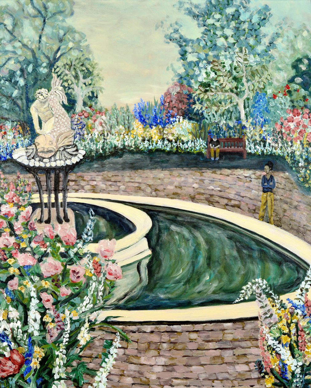 Jardim da Rainha, 2020 (acrílico sobre tela) de Deborah Eve Alastra