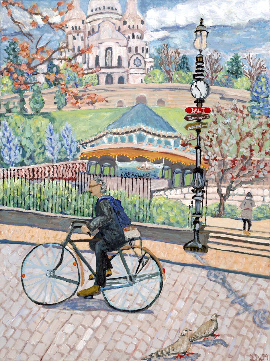 Vista do Sacre Coeur, 2019 (acrílico sobre tela) de Deborah Eve Alastra
