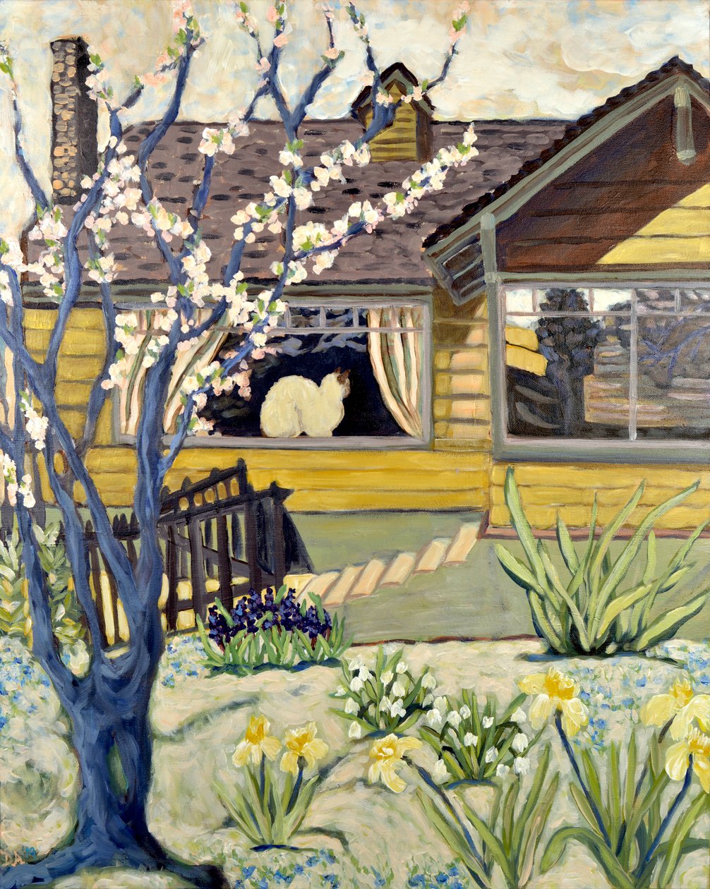 Casa Amarela, 2019 (acrílico sobre tela) de Deborah Eve Alastra
