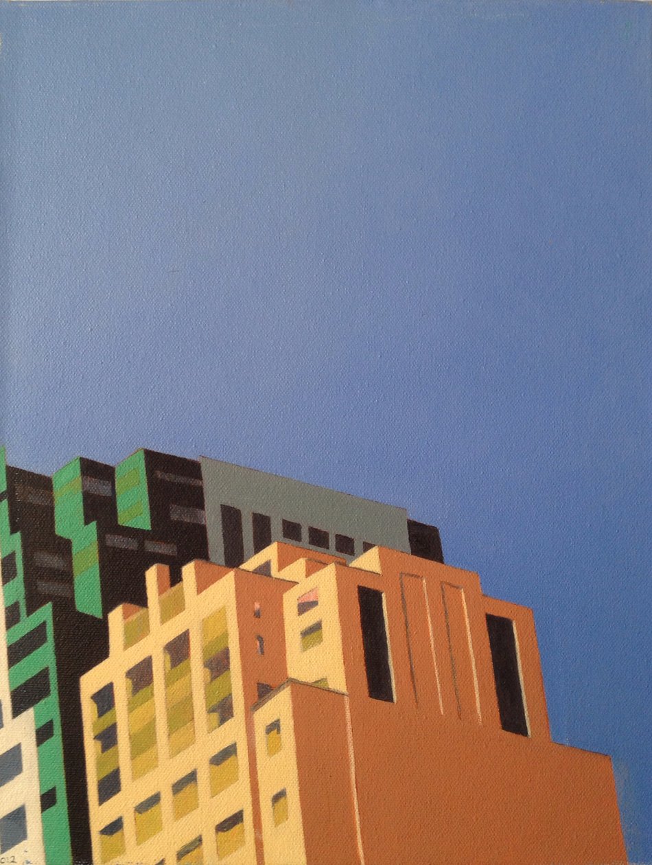 Brooklyn Hi Rise, 2012 (óleo sobre tela) de Deborah Stevenson