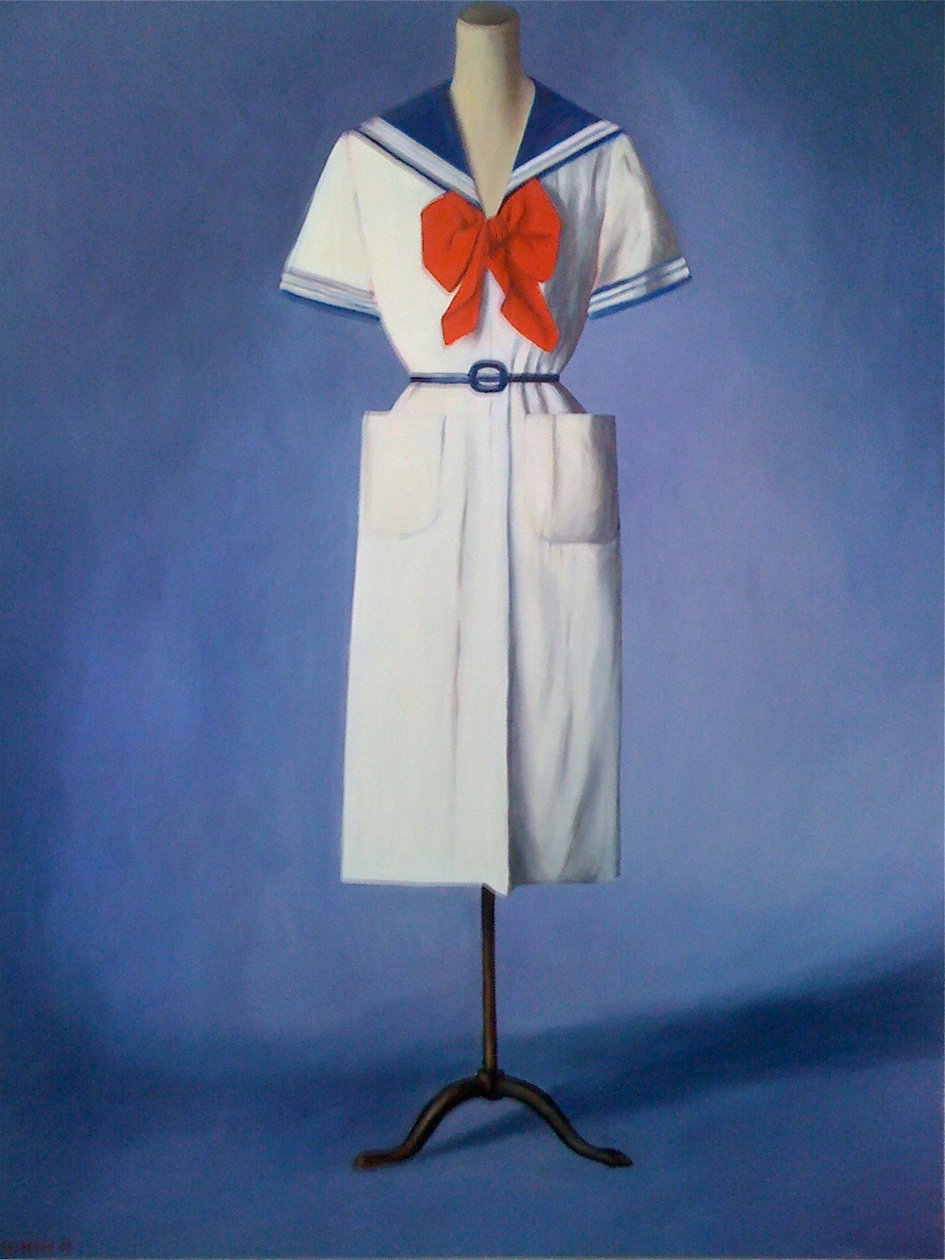 Fato de marinheiro, 2002 (óleo sobre tela) de Deborah Stevenson