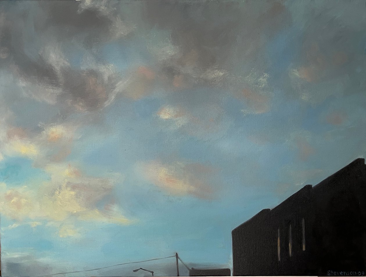 Janelas do crepúsculo, 2008 (pintura) de Deborah Stevenson
