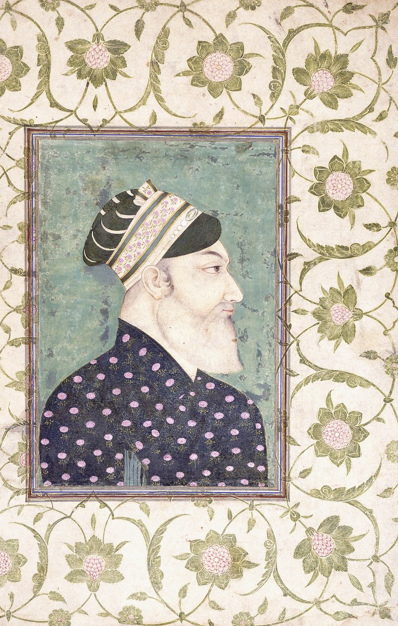 Retrato de um nobre, século XVIII de Deccani School