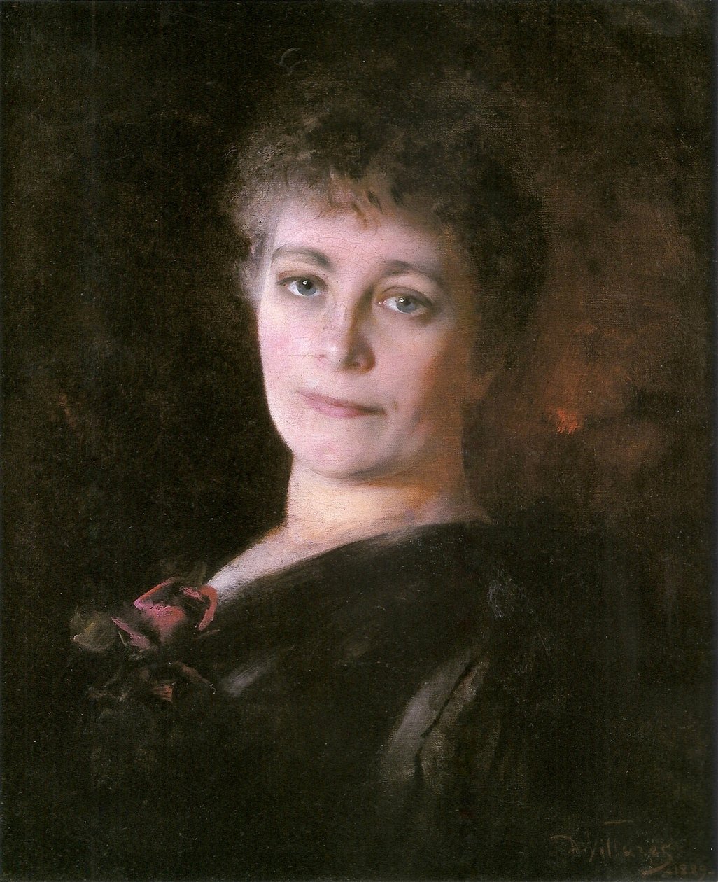 Retrato da artista Sra. Escobar de Decio Villares