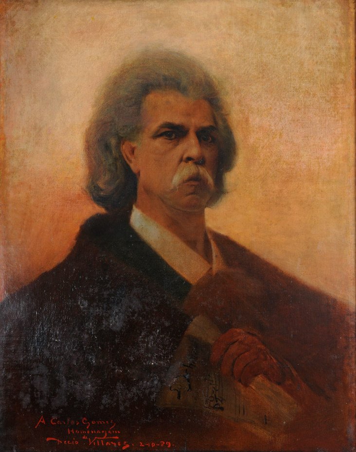 Retrato do mestre Antonio Carlos Gomes de Decio Villares