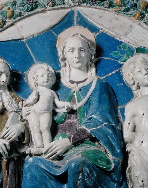 Virgem e Criança com Santos de Della Robbia (workshop of)