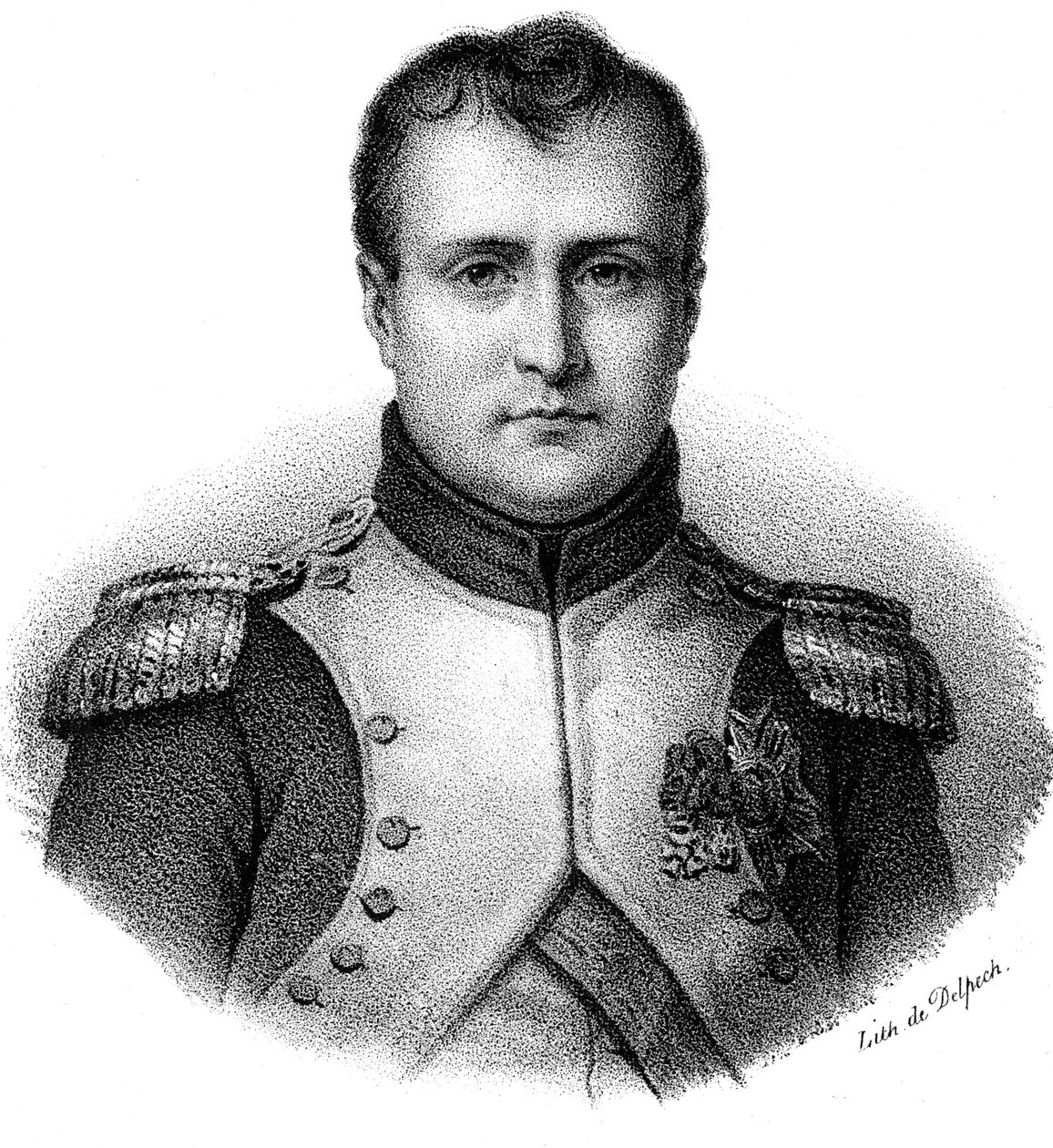 Napoleão I Bonaparte 1769-1821, imperador da França de 1804, c1830 de Delpech