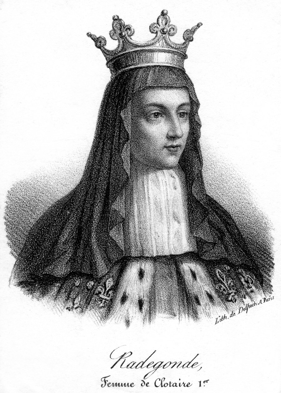 Radegonde, uma das Clotaire São quatro esposas de Delpech