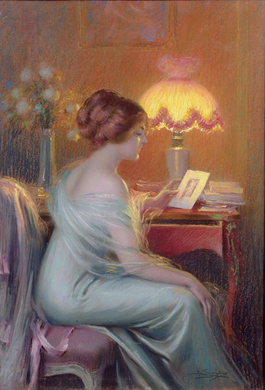 Memórias (cor pastel sobre papel) de Delphin Enjolras