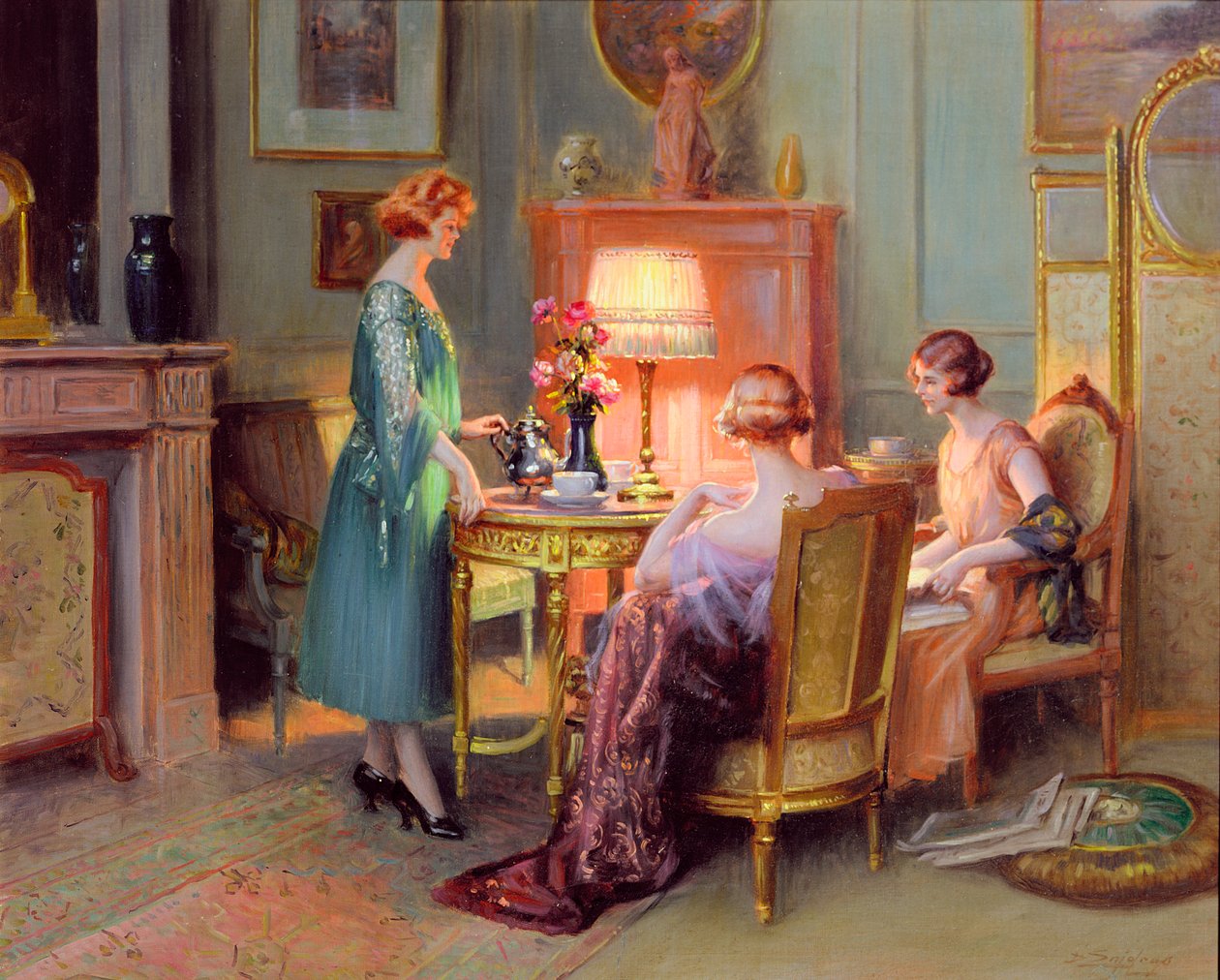 Chá à luz de lâmpada de Delphin Enjolras