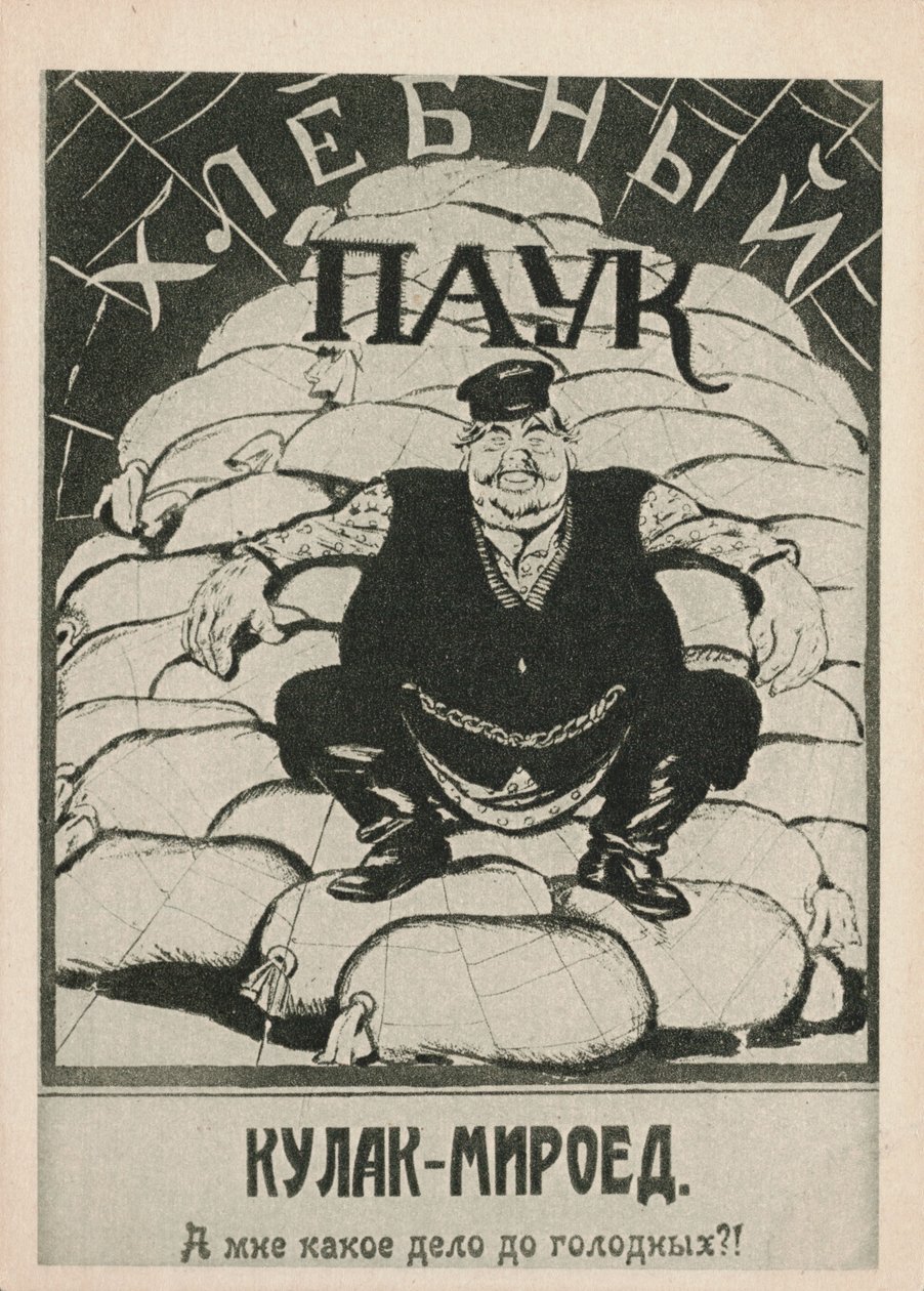 Kulak-bloodsucker: O que eu me importo com os famintos! 1921. de Deni