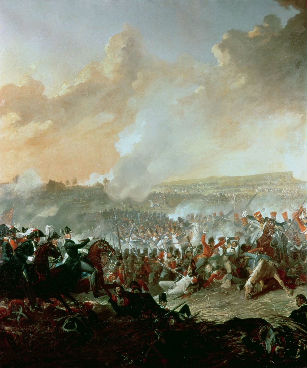 A Batalha de Waterloo, 18 de junho de 1815 (detalhe de 209202) de Denis Dighton