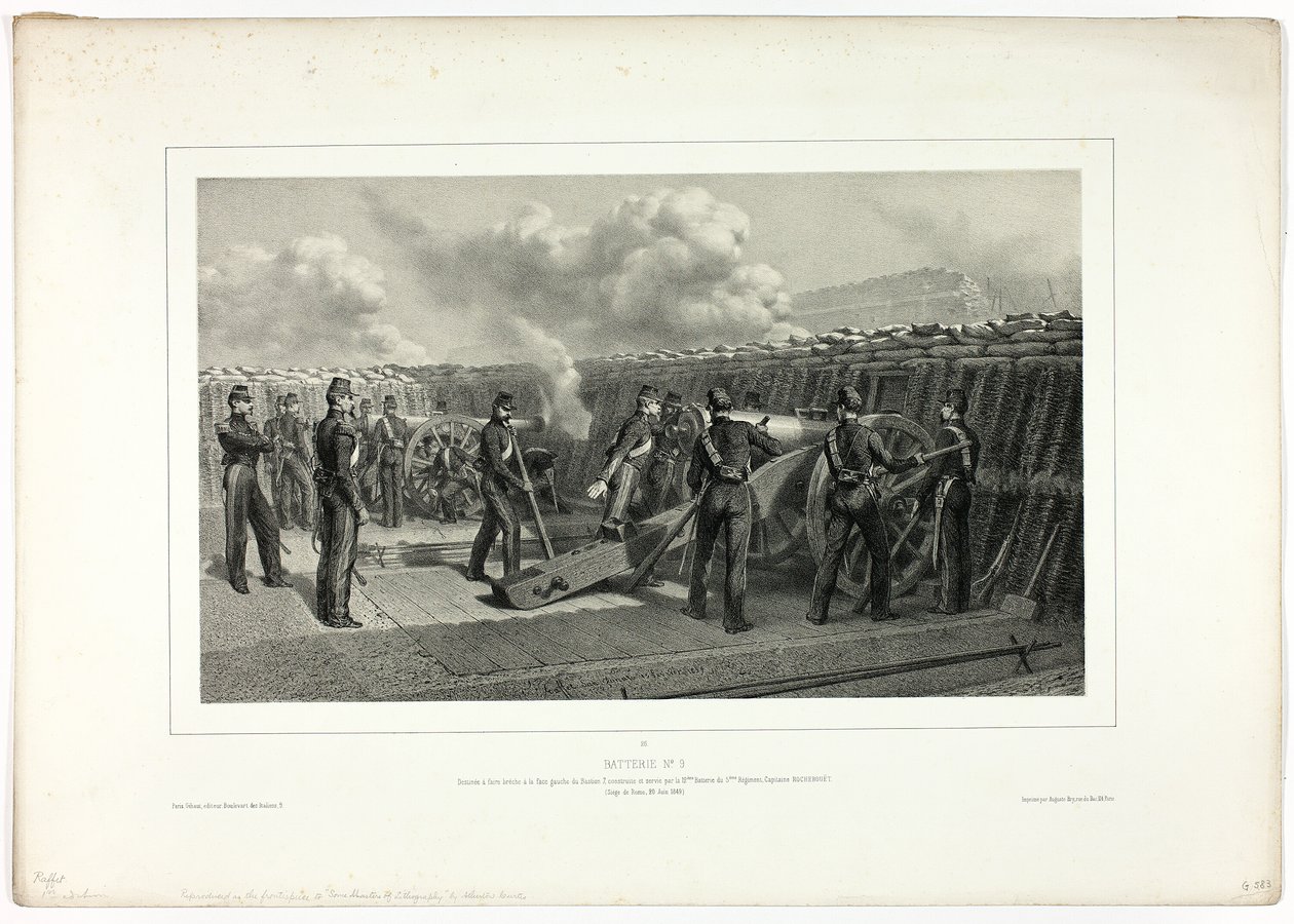 Bateria nº 9, de Souvenirs of Italy: Rome Expedition de Denis Auguste Marie Raffet