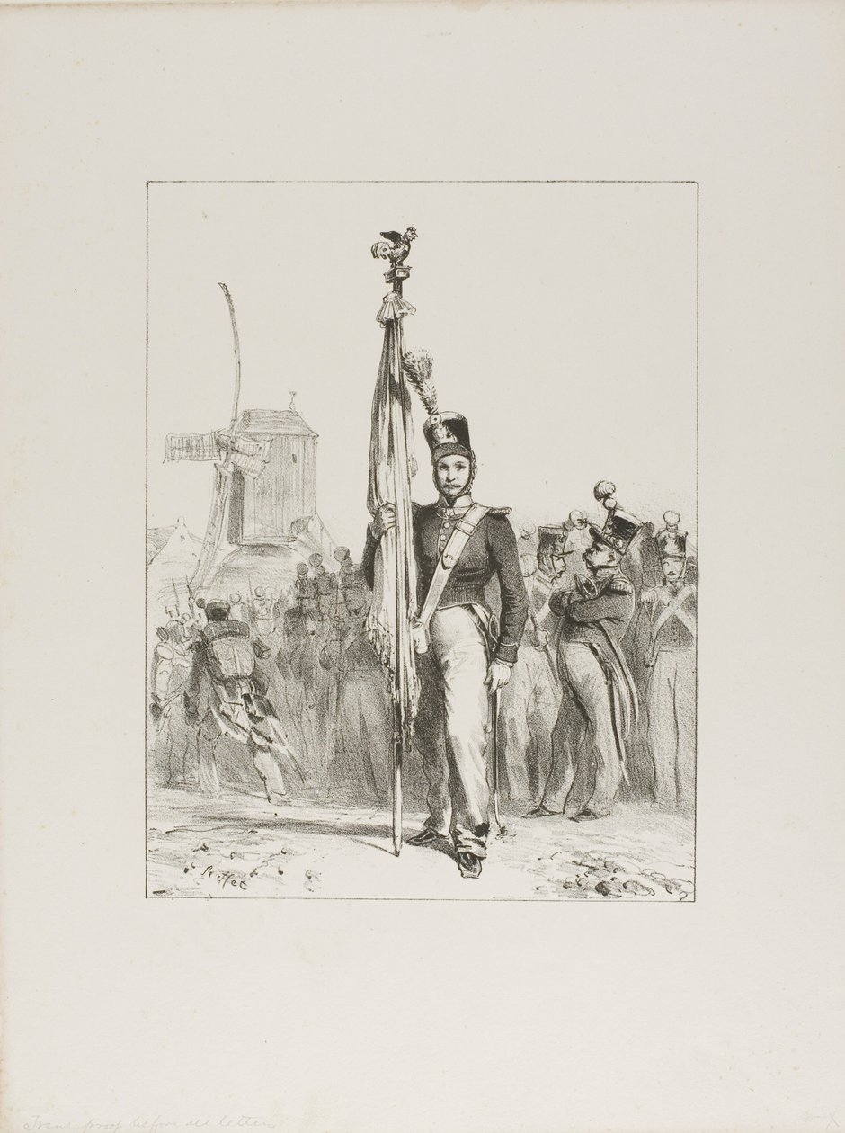 Infantaria ligeira, Porta-estandarte de Denis Auguste Marie Raffet