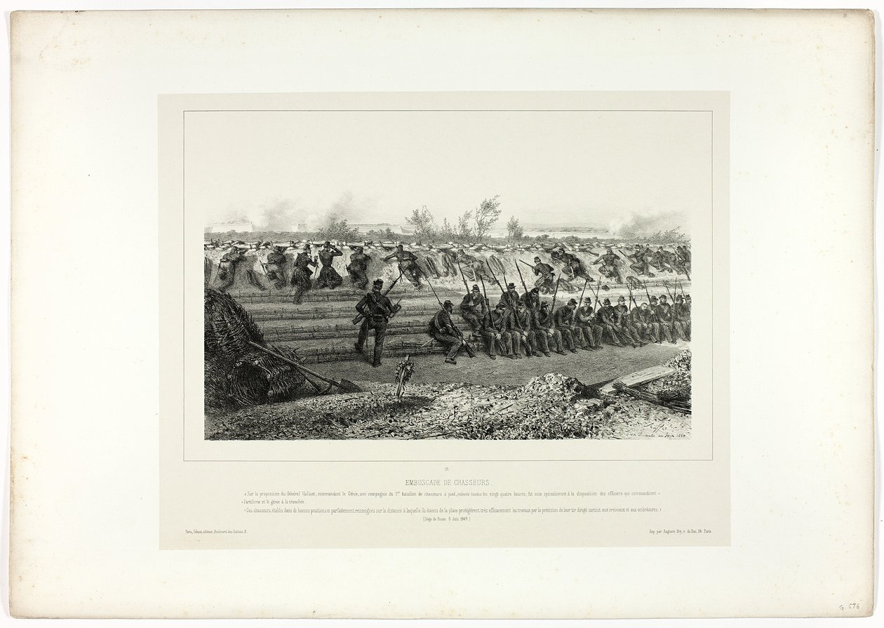 Emboscada de infantaria leve, de Memories of Italy: Rome Expedition de Denis Auguste Marie Raffet