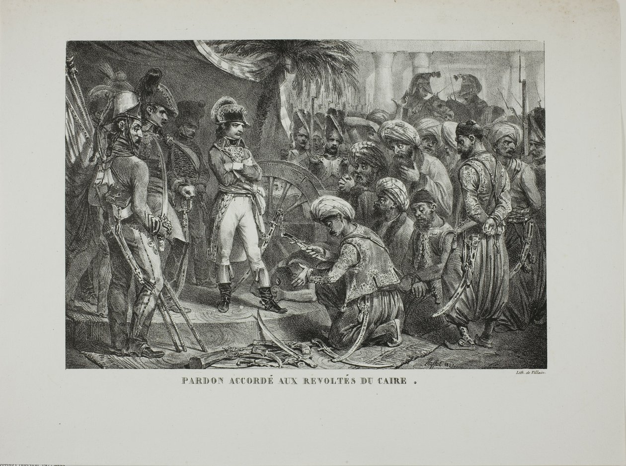 Concessão de perdão aos rebeldes do Cairo de Denis Auguste Marie Raffet