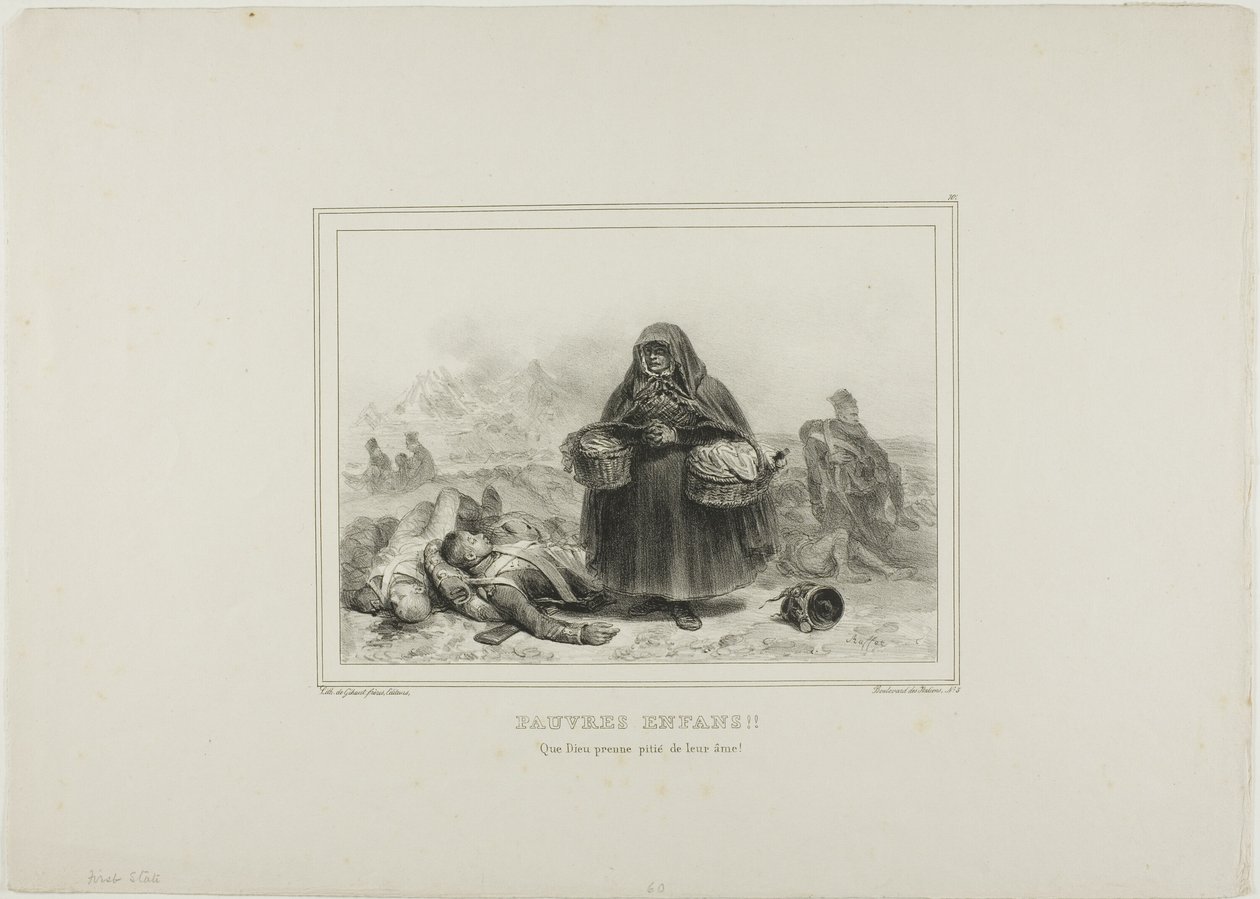 Pobres crianças!!! Que Deus tenha piedade das suas almas! de Denis Auguste Marie Raffet