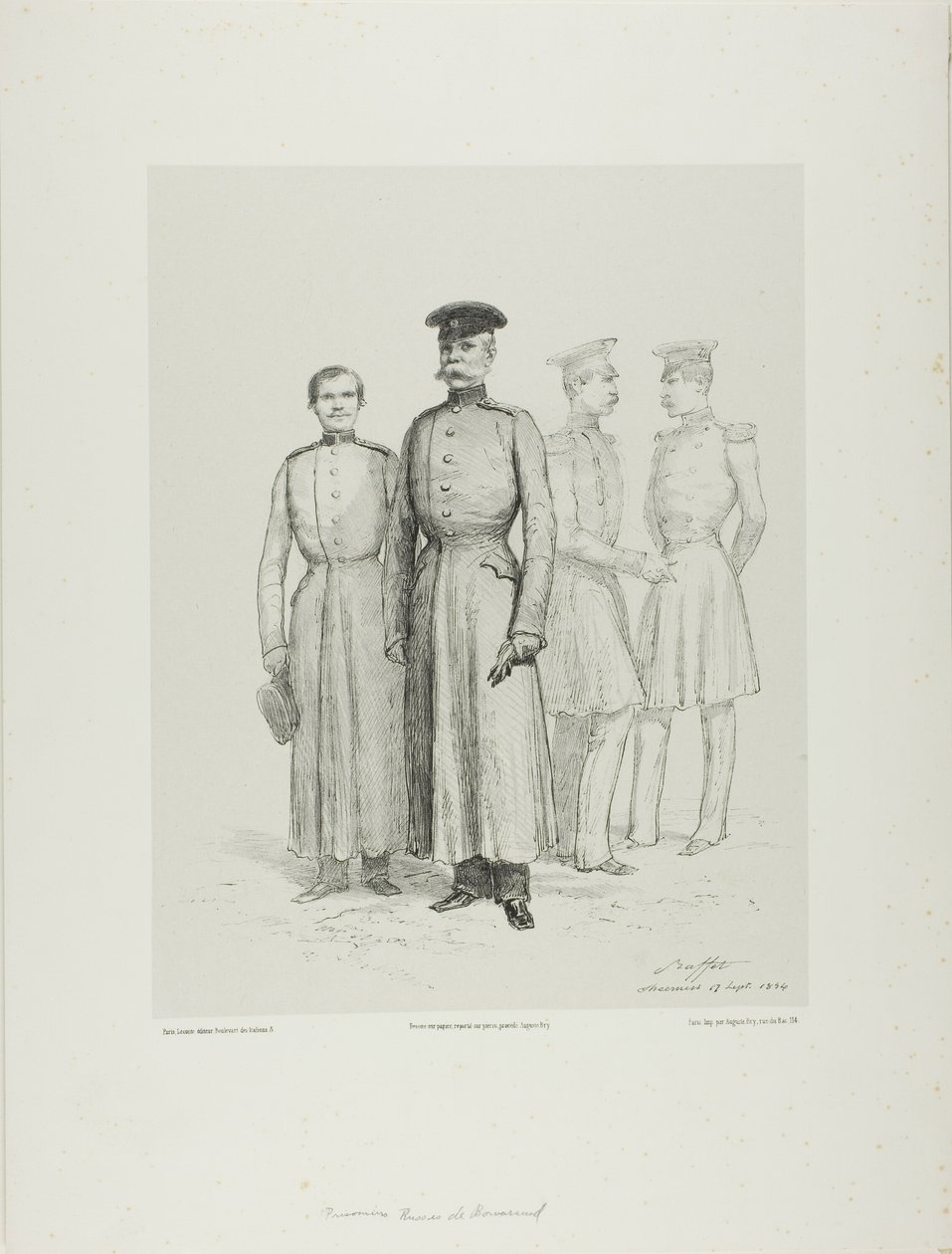 Prisioneiros russos de Bomarsud de Denis Auguste Marie Raffet