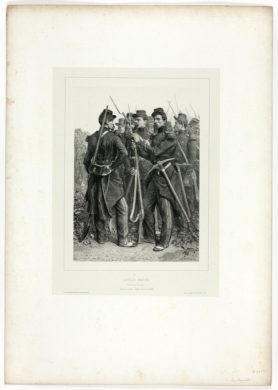 Sapadores, de Souvenirs of Italy: Roma Expedition de Denis Auguste Marie Raffet