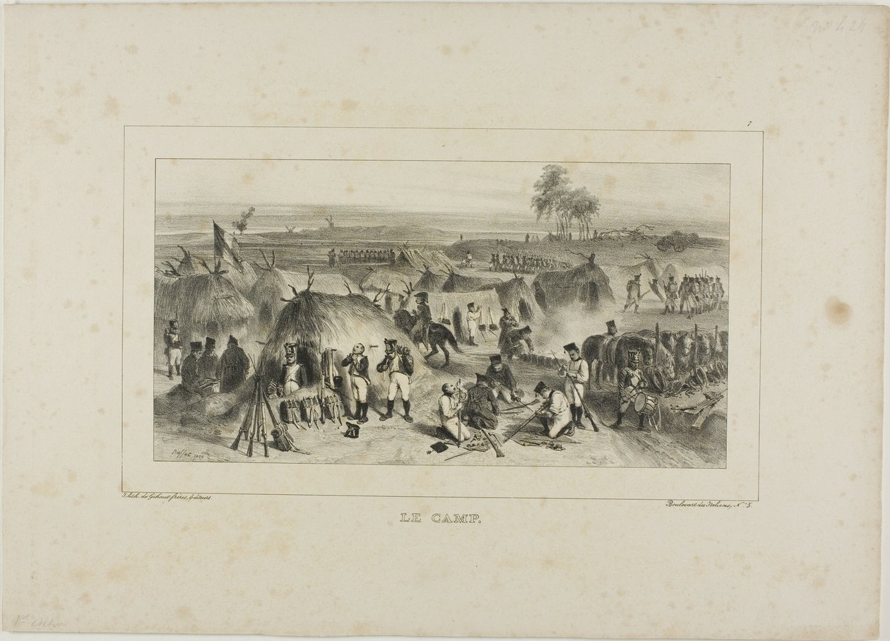 O acampamento de Denis Auguste Marie Raffet