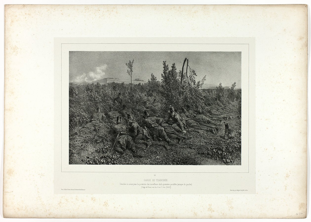 Guarda de trincheira, de Souvenirs of Italy: Roma Expedition de Denis Auguste Marie Raffet