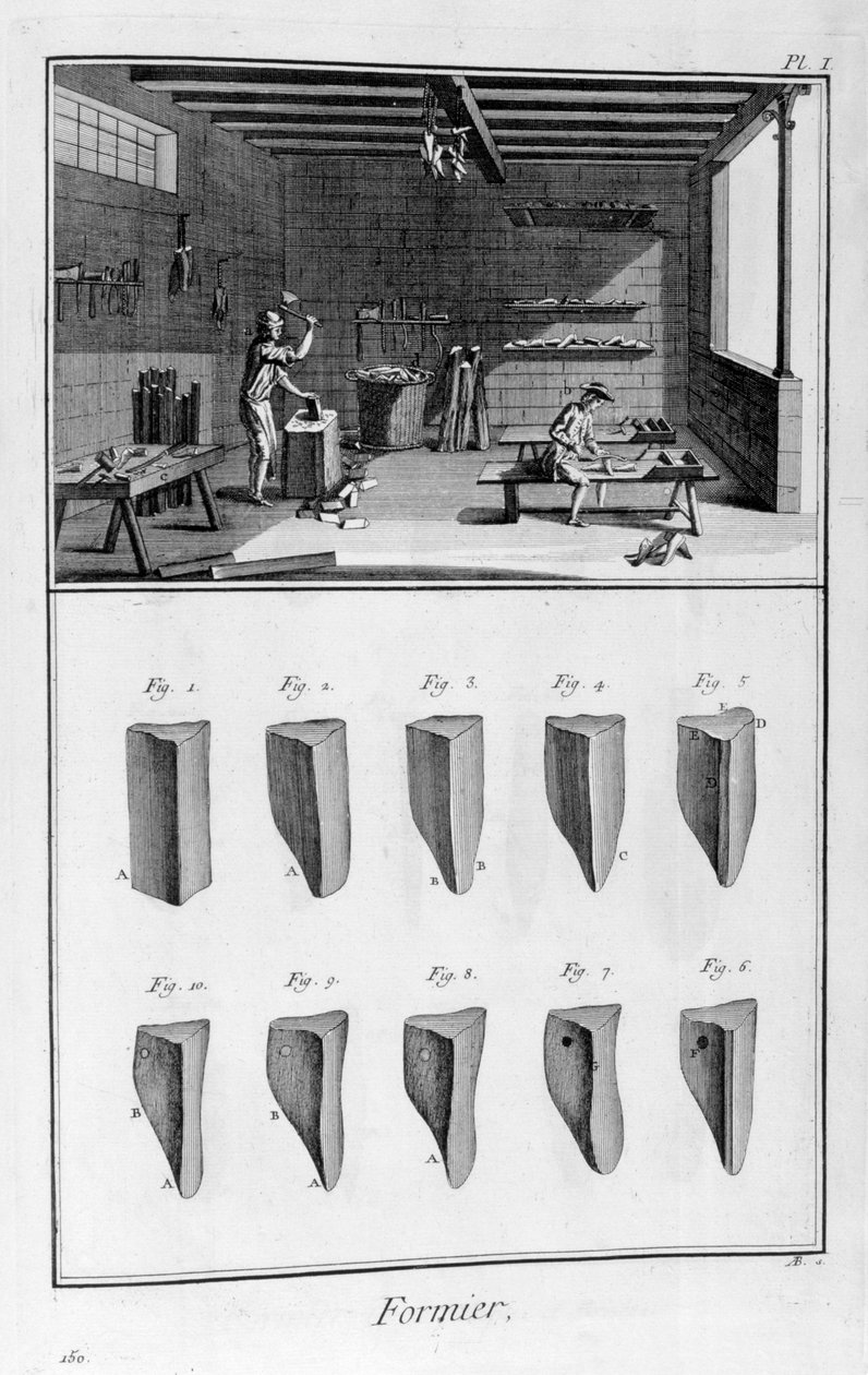 Fabricantes de sapateiros, 1751-1777 de Denis Diderot
