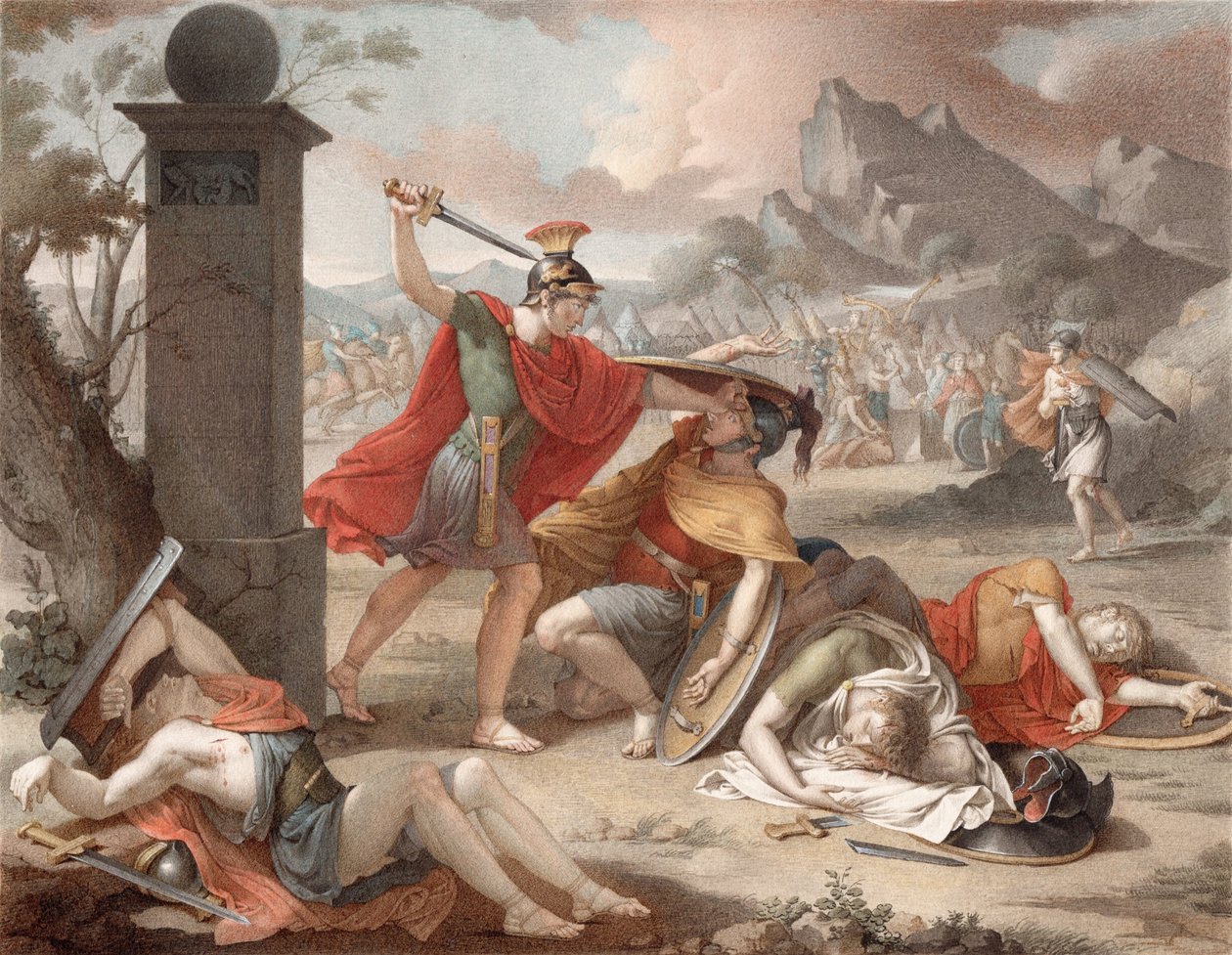 Denis-Sébastien Leroy - A batalha dos Horatii e dos Curatii - 1798 CROP de Denis Sebastien Leroy