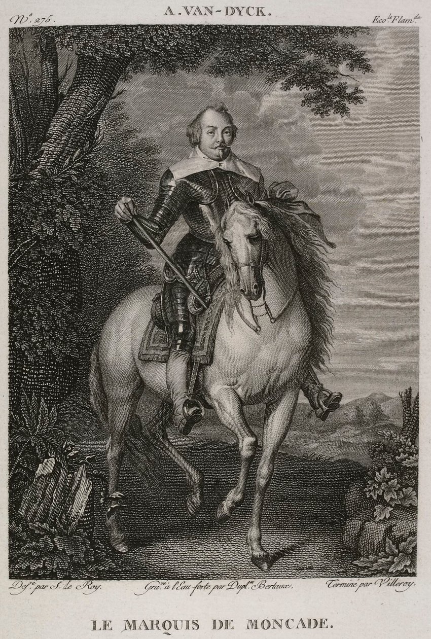 Denis-Sébastien Leroy, Antoine-Claude-François Villerey e Jean Duplessis-Bertaux - O Marquês de Moncade, segundo Antoine van Dyck - 1802-1815 de Denis Sebastien Leroy
