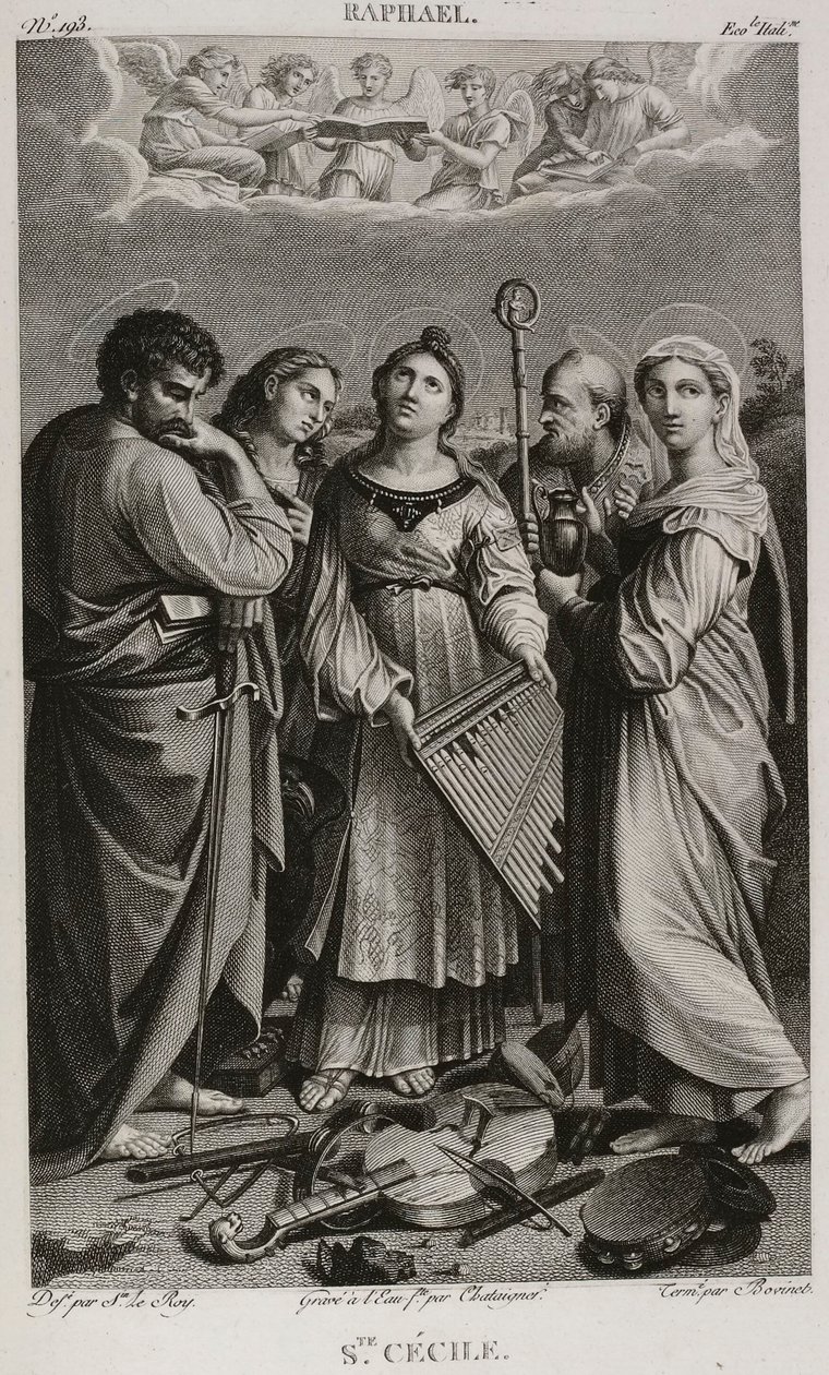 Denis-Sébastien Leroy, Chataigner e Bovinet - Santa Cecília, segundo Rafael - 1802-1815 de Denis Sebastien Leroy