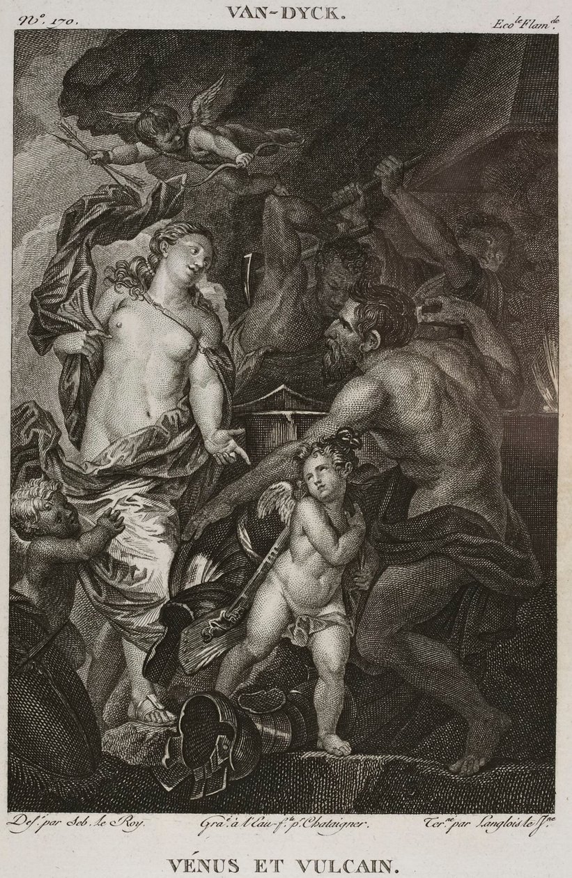 Denis-Sébastien Leroy, Chataigner e Langlois le jeune - Vénus e Vulcano, segundo Antoine van Dyck - 1802-1815 de Denis Sebastien Leroy