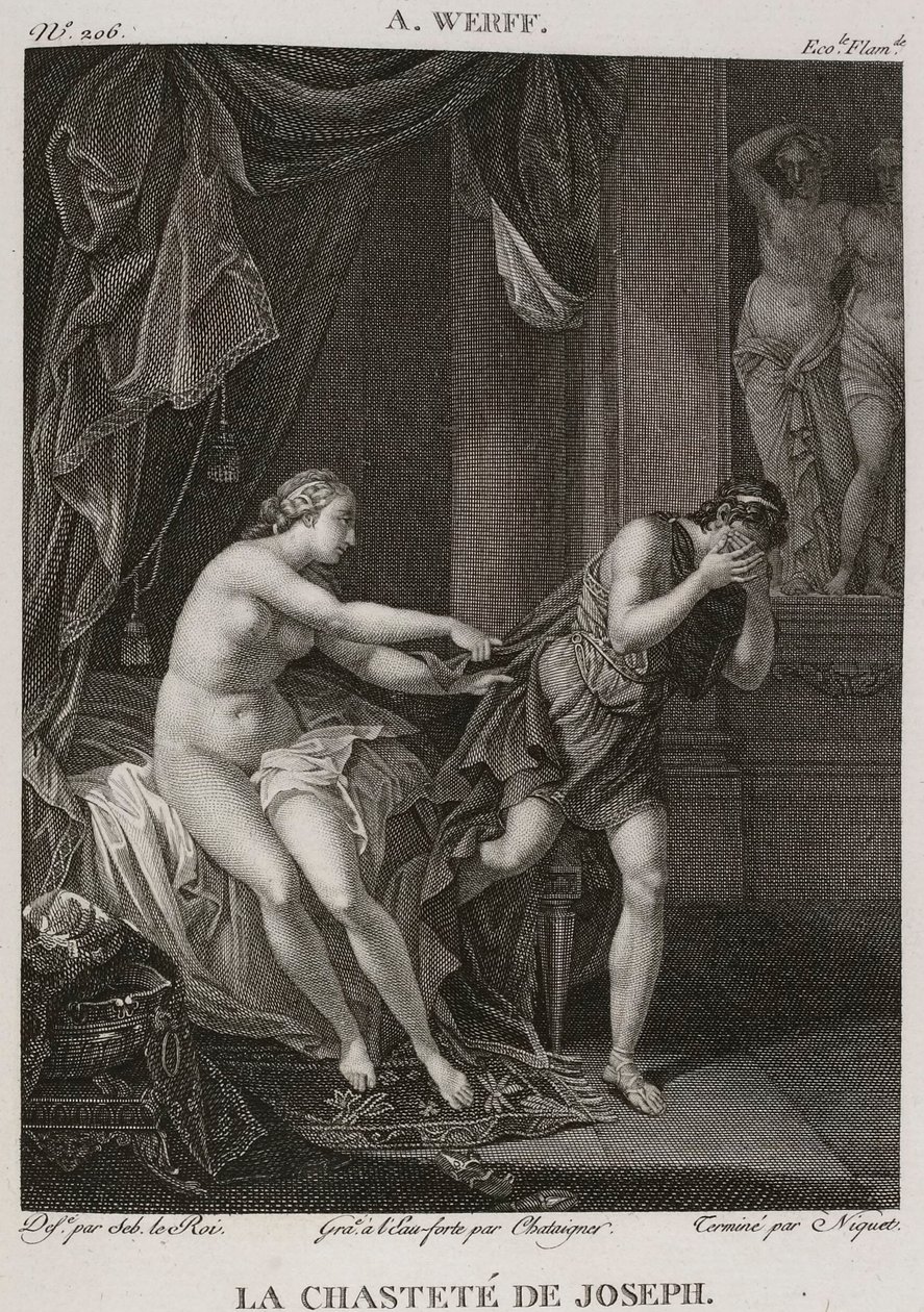 Denis-Sébastien Leroy, Chataigner e Niquet - A castidade de José, segundo Adriaen van der Werff - 1802-1815 de Denis Sebastien Leroy