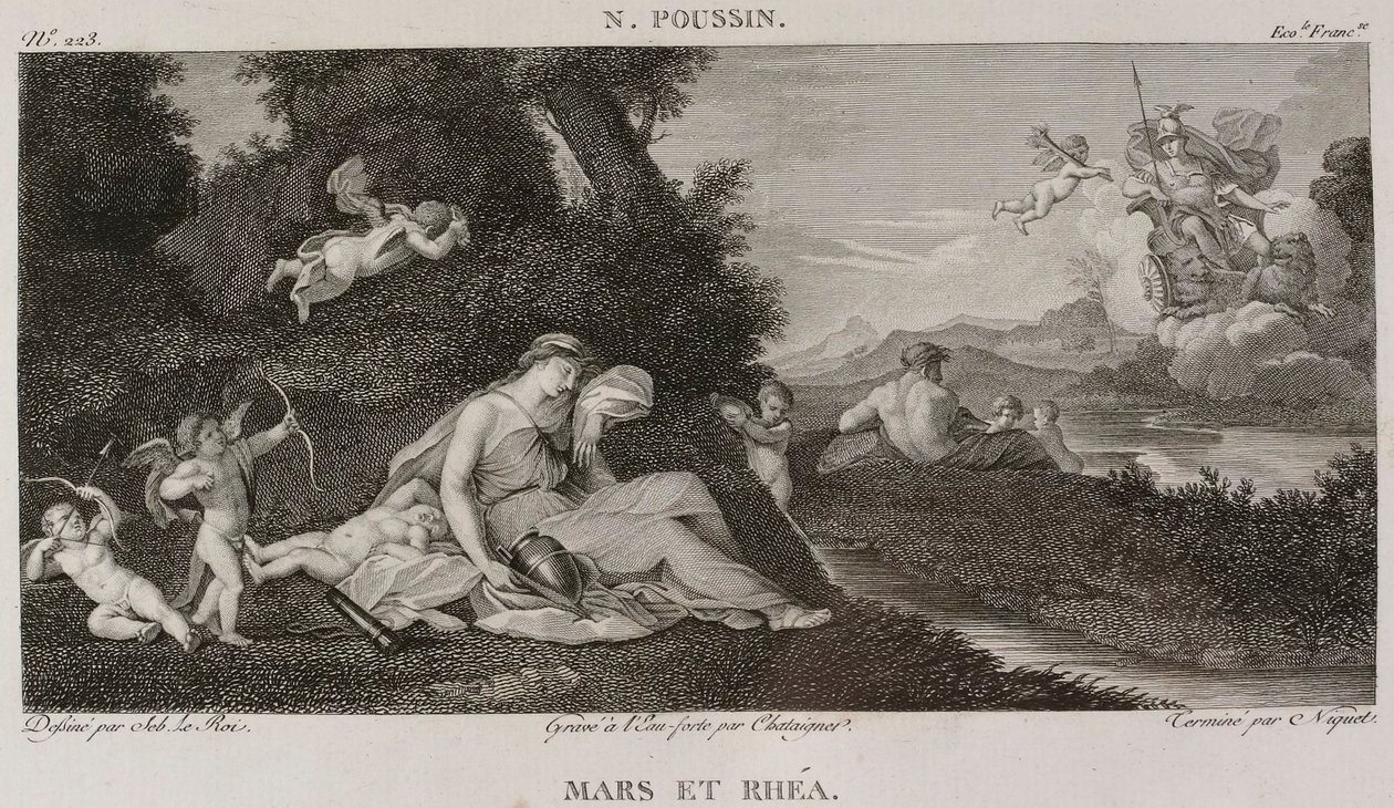 Denis-Sébastien Leroy, Chataigner e Niquet - Marte e Rhea, segundo Nicolas Poussin - 1802-1815 de Denis Sebastien Leroy