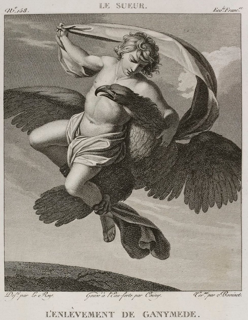 Denis-Sébastien Leroy, Coiny e Bovinet - O rapto de Ganimedes, segundo Eustache Le Sueur - 1802-1815 de Denis Sebastien Leroy