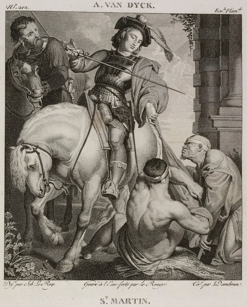 Denis-Sébastien Leroy, Le Rouge e Dambrun - São Martinho, segundo Antoine van Dyck - 1802-1815 de Denis Sebastien Leroy